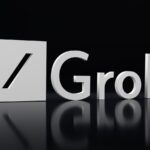 a black and white photo of the word grok