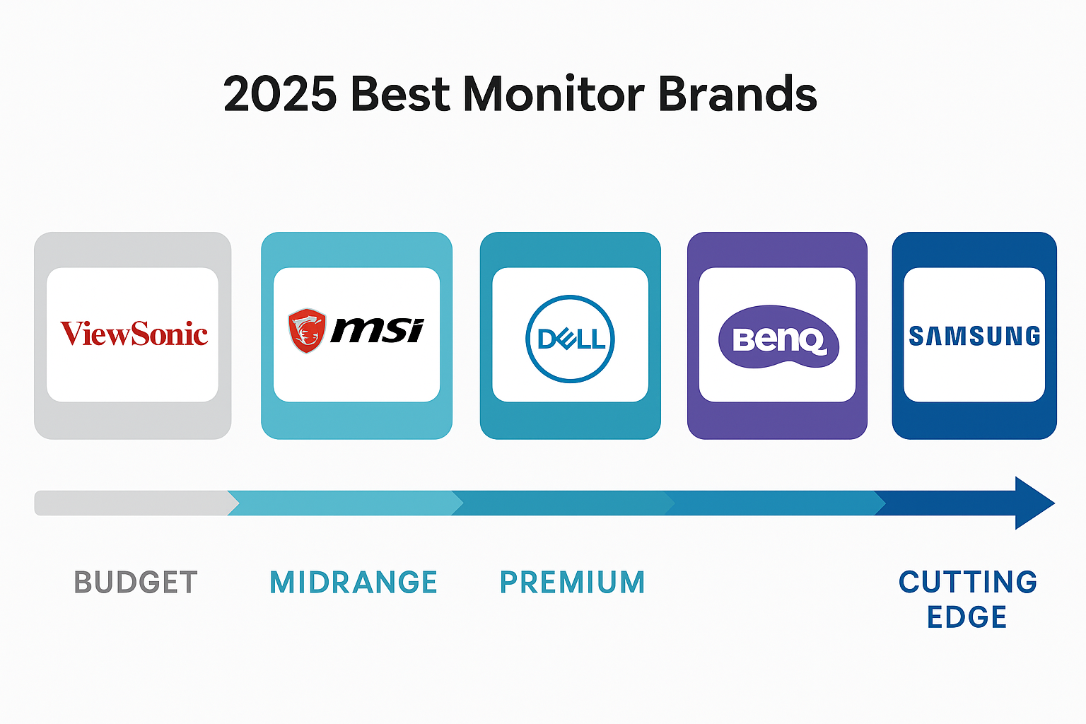 Monitor Brands Infographic 2025