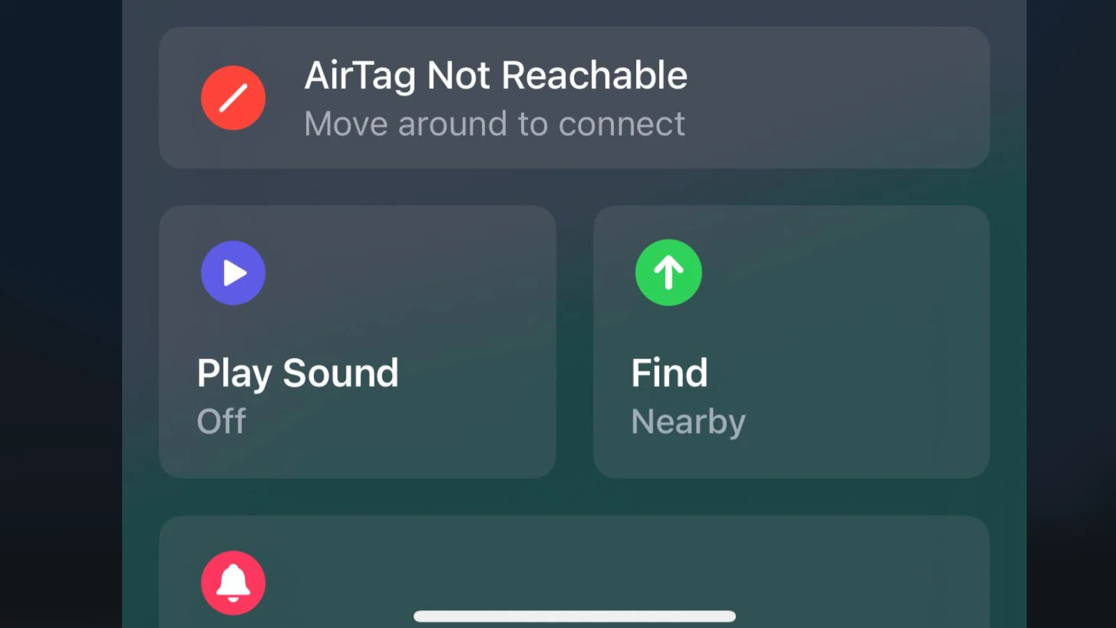 Airtag Not Reachable