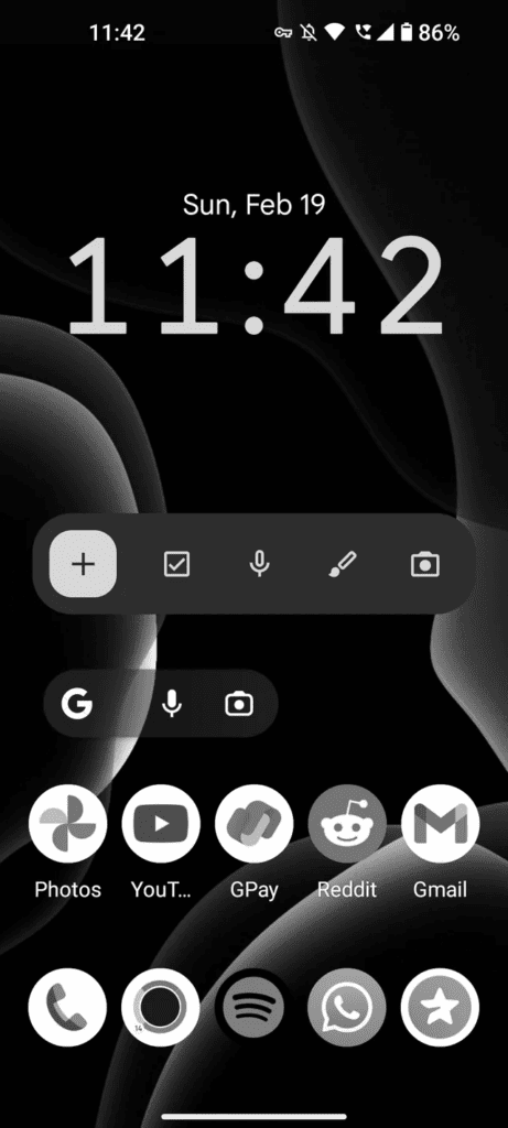 Android Phone Greyscale