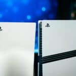 A close up of a video game console