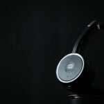 a close up of a pair of headphones