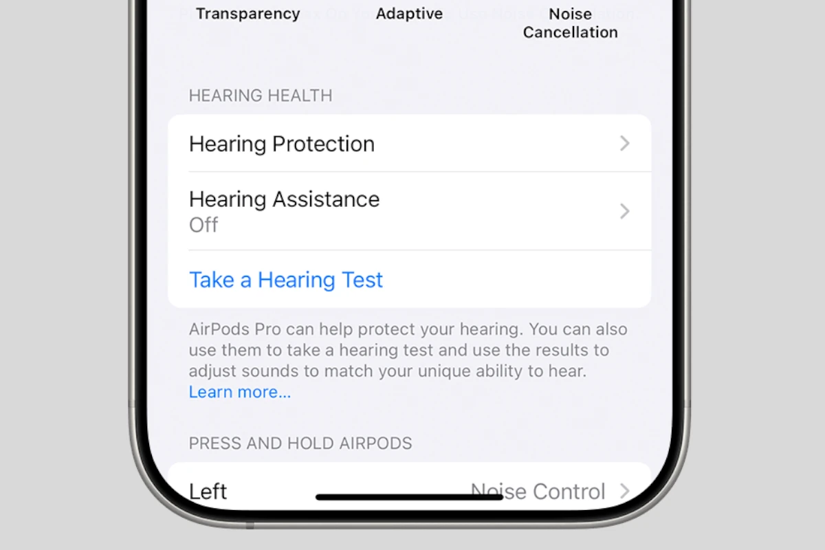 Apple Hearing Test