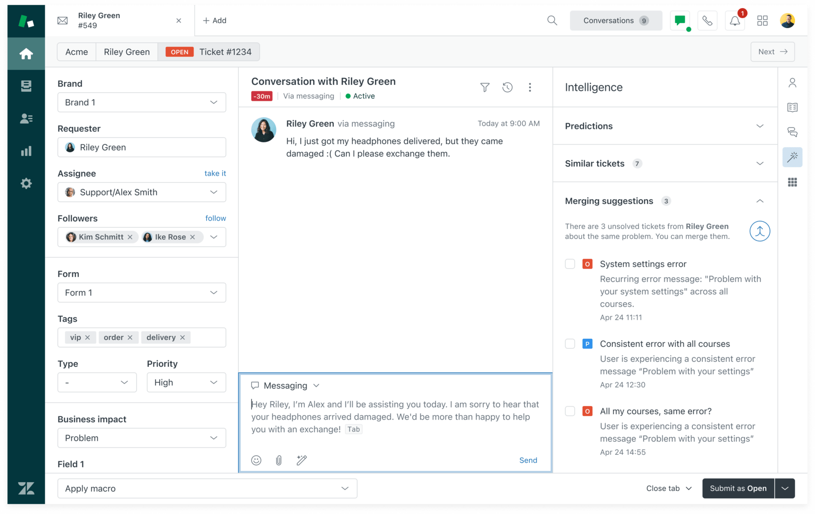 Zendesk Screenshot