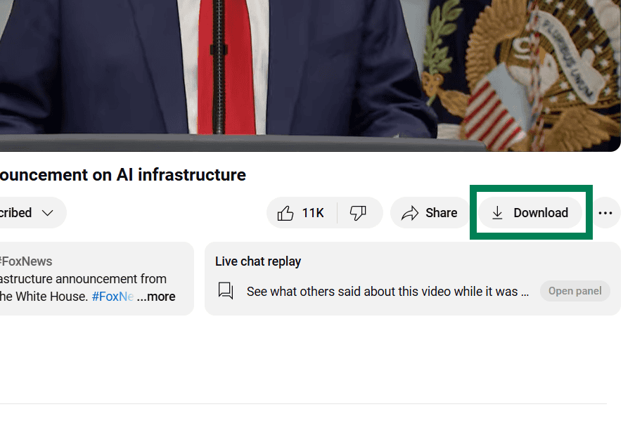 Youtube Download Button