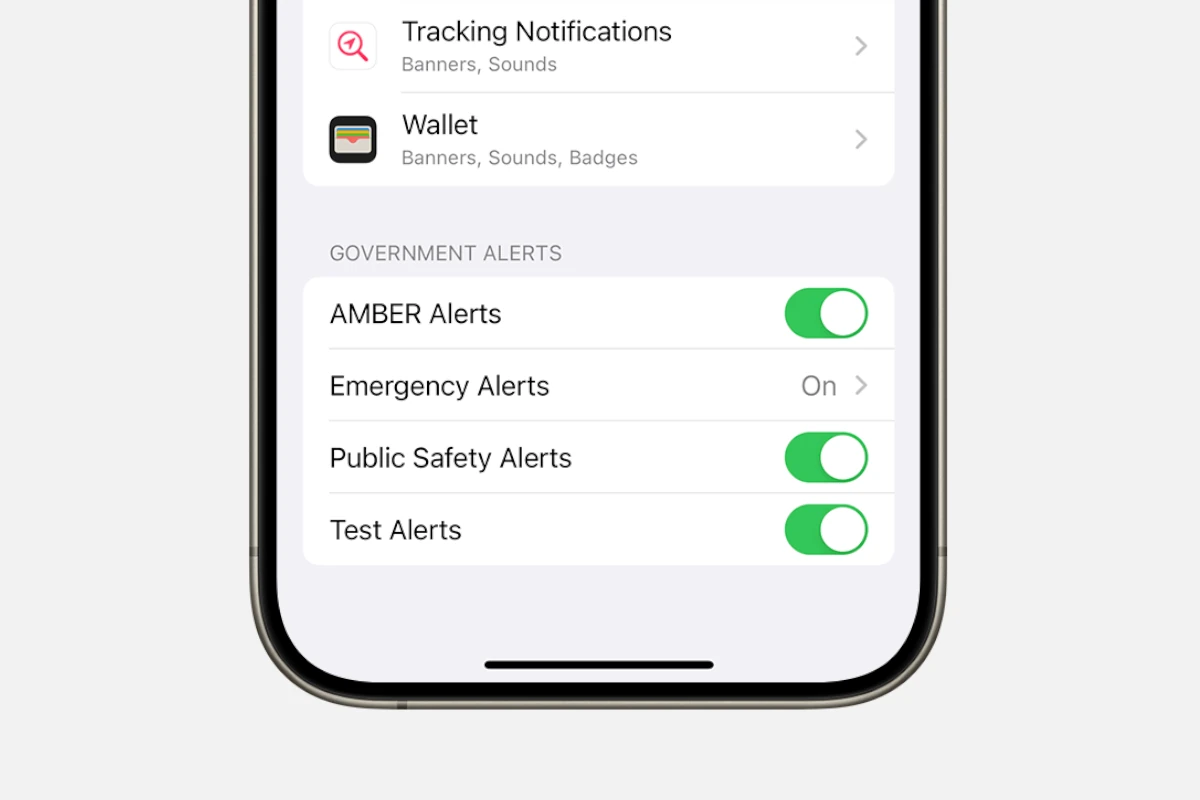 iPhone Amber Alerts