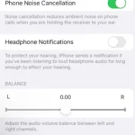 iPhone Audio Balance