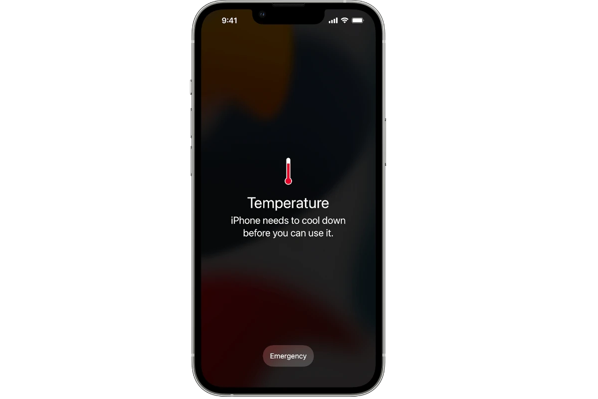 iPhone Temperature Warning