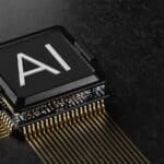 A computer chip with the letter ia printed on it