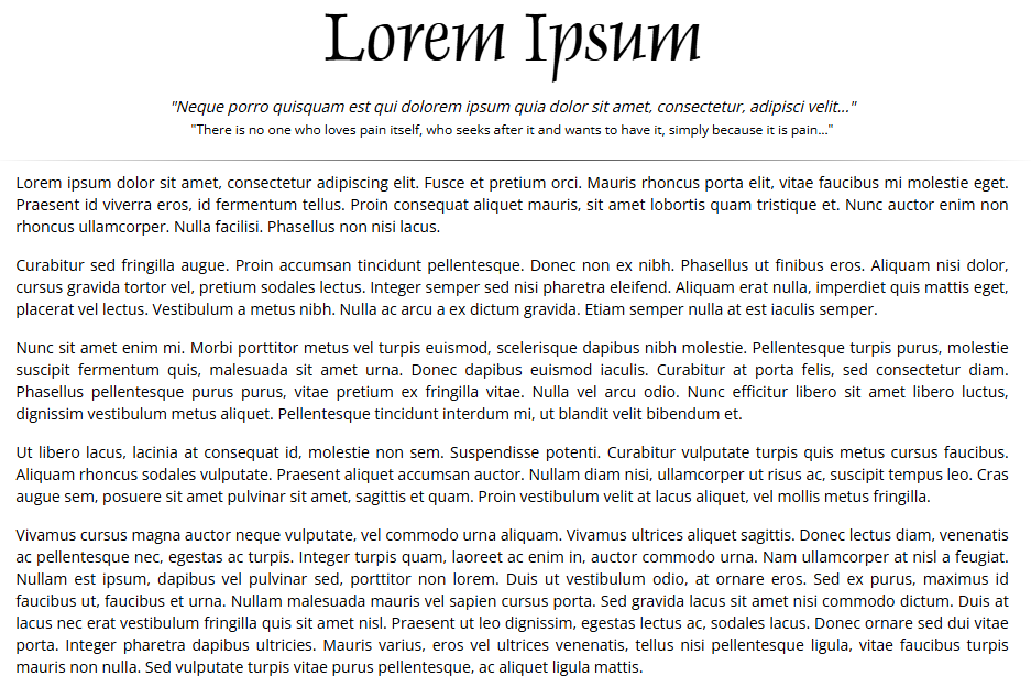 Lorem Ipsum