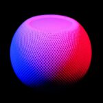 blue and white round light