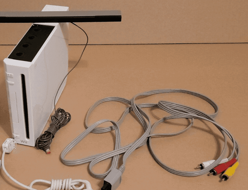 Nintendo Wii With Cables