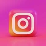 pink and white square illustration