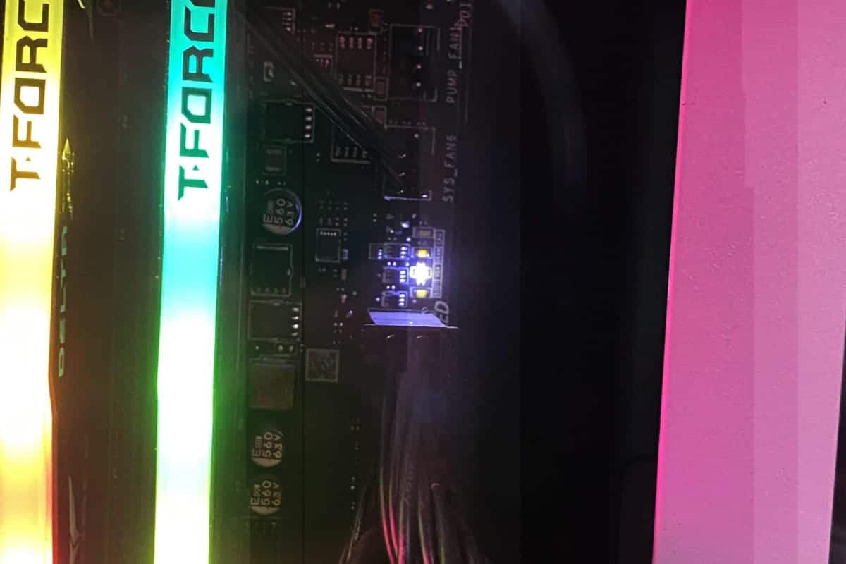 VGA Light on Motherboard