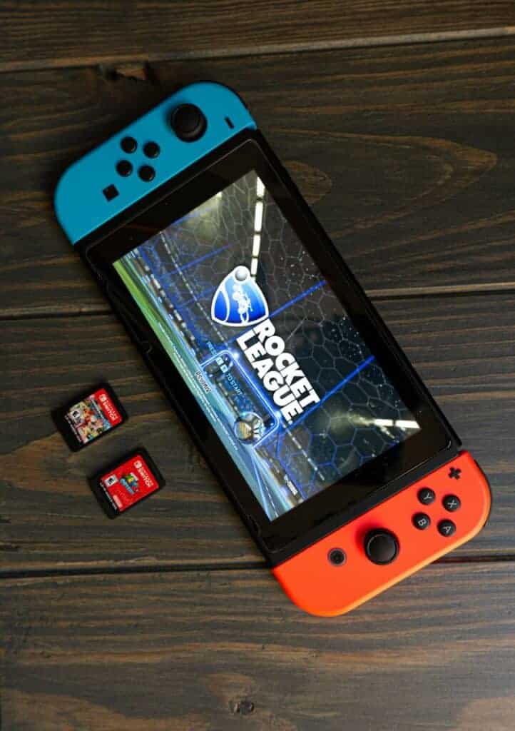 Rocket League game on Nintendo Switch