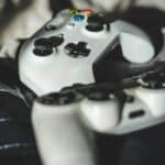 two white controllers